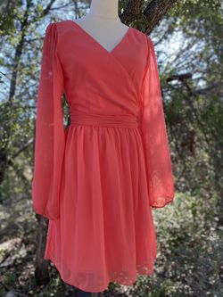 Ceremony by Joanna August Pink Size 8 Military A-line Dress on Queenly
