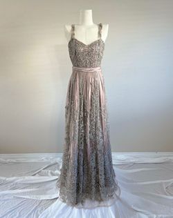 Silver Size 4 A-line Dress on Queenly
