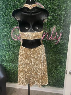 Style 51346 Sherri Hill Gold Size 4 70 Off Cocktail Dress on Queenly