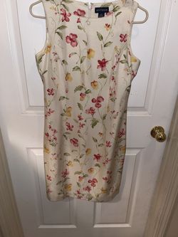 Ann Taylor Multicolor Size 6 Silk A-line Dress on Queenly