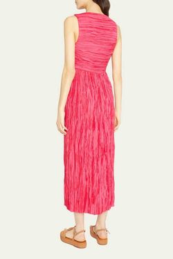 Style 1-1271696003-1901 Ulla Johnson Red Size 6 High Neck Free Shipping Side slit Dress on Queenly