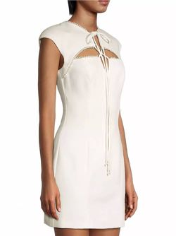 Style 1-1558925155-3014 ELLIATT White Size 8 Spandex Sorority Tall Height Cocktail Dress on Queenly