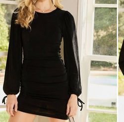Style 1-1802878700-2901 Main Strip Black Size 8 Sorority Rush Sorority Casual Cocktail Dress on Queenly