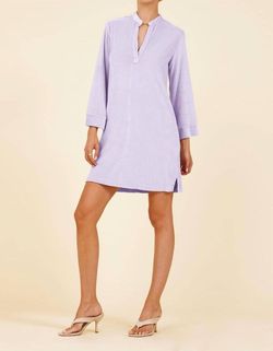Style 1-2037325091-2696 LAmade Purple Size 12 Long Sleeve Jersey V Neck Cocktail Dress on Queenly