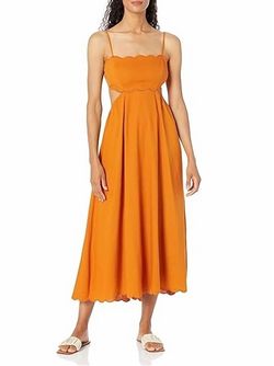 Style 1-2186186531-2696 MOON RIVER Yellow Size 12 Military Straight Dress on Queenly
