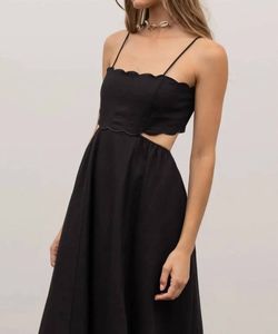 Style 1-2932348737-2696 MOON RIVER Black Size 12 Mini A-line Dress on Queenly