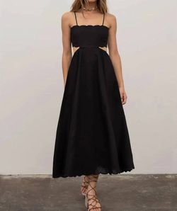 Style 1-2932348737-2696 MOON RIVER Black Size 12 Floor Length A-line Dress on Queenly