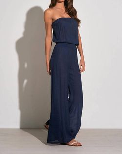 Style 1-2985736883-2901 ELAN Blue Size 8 Jumpsuit Dress on Queenly