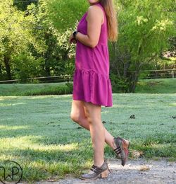 Style 1-3714410349-3236 DEAR JOHN DENIM Purple Size 4 Tall Height Free Shipping Sorority Rush Cocktail Dress on Queenly