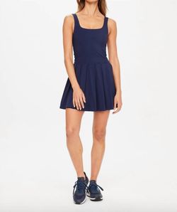 Style 1-3813928311-3855 THE UPSIDE Blue Size 0 Summer Straight Navy Cocktail Dress on Queenly