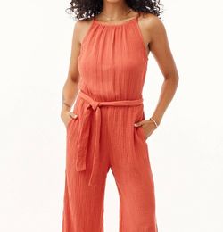 Style 1-3880063336-3855 Bella Dahl Red Size 0 Free Shipping Keyhole Tall Height Floor Length Jumpsuit Dress on Queenly
