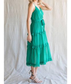 Style 1-4092119378-3011 Jodifl Green Size 8 Sheer Pattern Cocktail Dress on Queenly