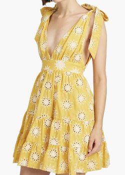 Style 1-4093510771-2696 En Saison Yellow Size 12 Tall Height Mini Summer Cocktail Dress on Queenly