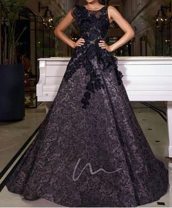 Style 1-4147613603-472 Mambo Couture Black Size 16 Polyester Lace Free Shipping Ball gown on Queenly