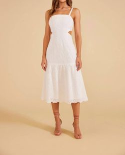 Style 1-4220045852-2791 MINKPINK White Size 12 Engagement Bridal Shower Bachelorette Square Neck Cocktail Dress on Queenly