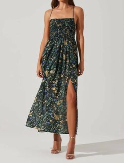 Style 1-4288717363-2793 ASTR Green Size 12 Floral Tall Height Side slit Dress on Queenly