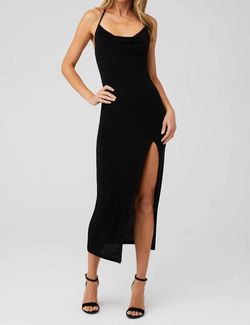 Style 1-533659011-2901 Runaway the Label Black Size 8 Spaghetti Strap Side slit Dress on Queenly