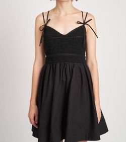 Style 1-824721556-2696 En Saison Black Size 12 Spandex Summer Pockets Cocktail Dress on Queenly