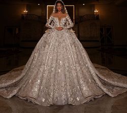 Style AD2051 Albina Dyla Gold Size 0 Tall Height Ball Gown Long Sleeve Straight Dress on Queenly