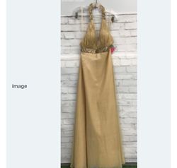 MoriLee Gold Size 8 Pageant Free Shipping 50 Off Tall Height Straight Dress on Queenly