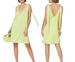 Stine Goya Green Size 6 Mini A-line Dress on Queenly
