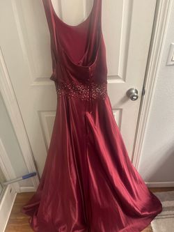 City vibe Red Size 22 Swoop Jersey Plus Size Pageant Ball gown on Queenly