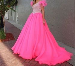 Style 11314 Ashley Lauren Pink Size 2 Pageant 11314 Ball gown on Queenly