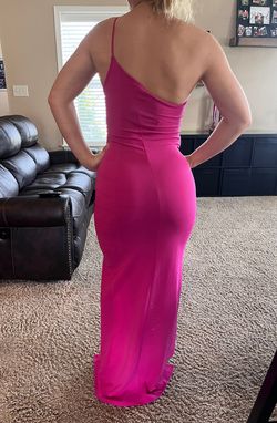 Lulus Pink Size 0 Jersey Floor Length Mermaid Dress on Queenly