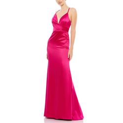 Style 26264 Mac Duggal Hot Pink Size 10 Barbiecore Mermaid A-line Dress on Queenly