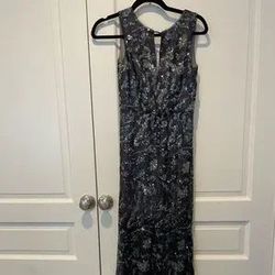 BCBG Max Azria Blue Size 0 Sequined Party 70 Off Straight Dress on Queenly