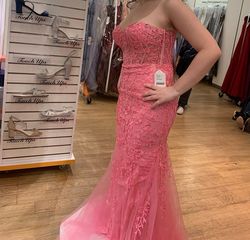 Amelia Couture Pink Size 6 Prom Mermaid Dress on Queenly