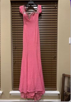 Johnathan Kayne Pink Size 6 Free Shipping Mermaid Dress on Queenly