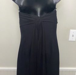 Style 43604 Symphony of Venus Black Size 4 Strapless Pageant A-line Dress on Queenly