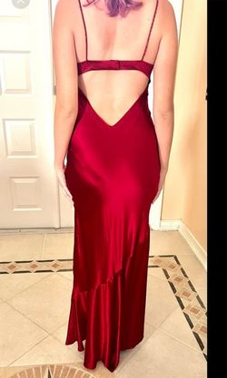 BCBG Red Size 4 70 Off Military Floor Length Wedding Guest Prom Straight Dress on Queenly