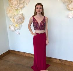 Sherri Hill Red Size 0 Two Piece A-line Dress on Queenly