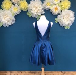 Sherri Hill Blue Size 10 Pockets Prom Cocktail Dress on Queenly