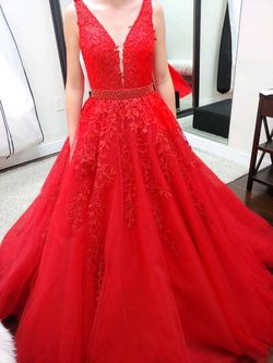 Sherri Hill Red Size 00 Floor Length Prom Sweet 16 Ball gown on Queenly