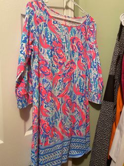 Lilly Pulitzer Multicolor Size 8 Sunday Best Jersey Cocktail Dress on Queenly