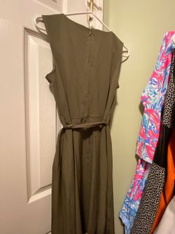 Calvin Klein Green Size 6 Square Cocktail Dress on Queenly