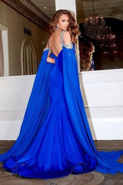 Style PS23160 Portia and Scarlett Royal Blue Size 12 Side slit Dress on Queenly