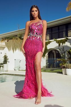 Style PS23273 Portia and Scarlett Pink Size 12 Plus Size Tall Height Side slit Dress on Queenly
