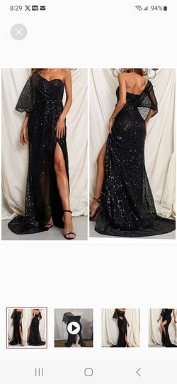 Missord  Black Size 4 Sequined Sheer Ball gown on Queenly