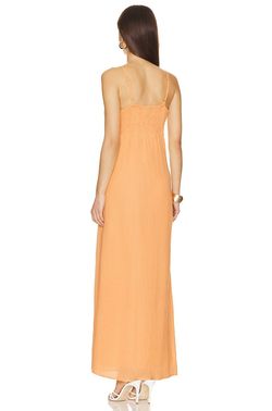 Style 1-1651310232-2696 FAITHFULL THE BRAND Yellow Size 12 Free Shipping Cocktail Dress on Queenly