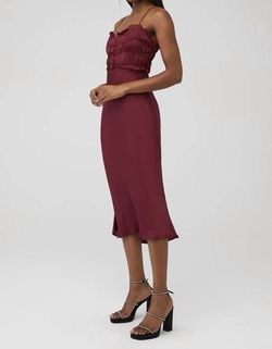Style 1-2011757907-2901 ASTR Red Size 8 Burgundy Spaghetti Strap Cocktail Dress on Queenly