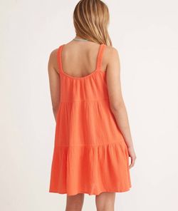 Style 1-2223446271-3471 Marine Layer Orange Size 4 Tall Height Free Shipping Cocktail Dress on Queenly