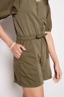 Style 1-2236526305-2901 Nation LTD Green Size 8 Pockets Olive Jumpsuit Dress on Queenly