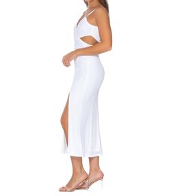Style 1-2303455251-2696 SAYLOR White Size 12 Jersey Tall Height Cocktail Dress on Queenly