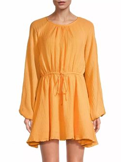 Style 1-2381396082-2696 FAITHFULL THE BRAND Yellow Size 12 Mini Cocktail Dress on Queenly