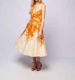 Style 1-2466259062-649 Zimmermann Orange Size 2 Free Shipping Spaghetti Strap A-line Cocktail Dress on Queenly