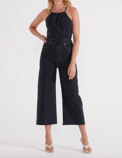 Style 1-2767093498-2865 ETICA Black Size 12 Free Shipping Halter Floor Length Jumpsuit Dress on Queenly